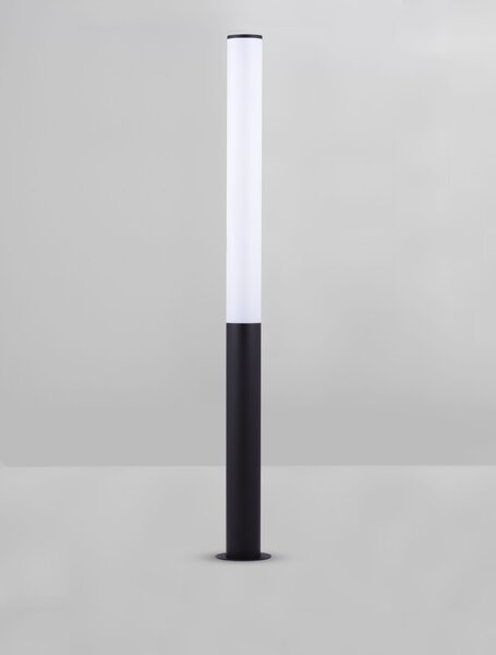 Vonkajšia stojaca lampa Tube pieskovo čierna 27 W