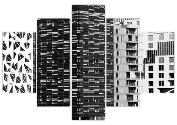 Obraz čiernobiele architektúry (150x105 cm)