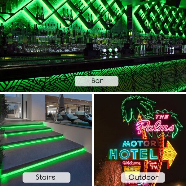 Aigostar - LED pás LED/350W/230V 50m zelený IP65