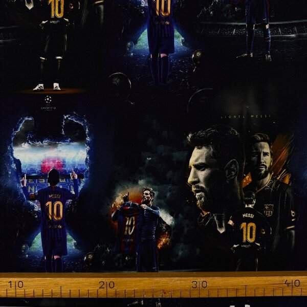 Metráž Teplákovina digital - Futbalové hviezdy Messi