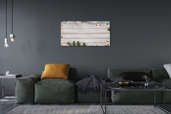Obraz na plátne Vetvičky svetlé drevo 100x50 cm