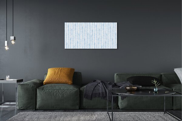 Obraz na plátne Modré pruhované rybia kosť 100x50 cm