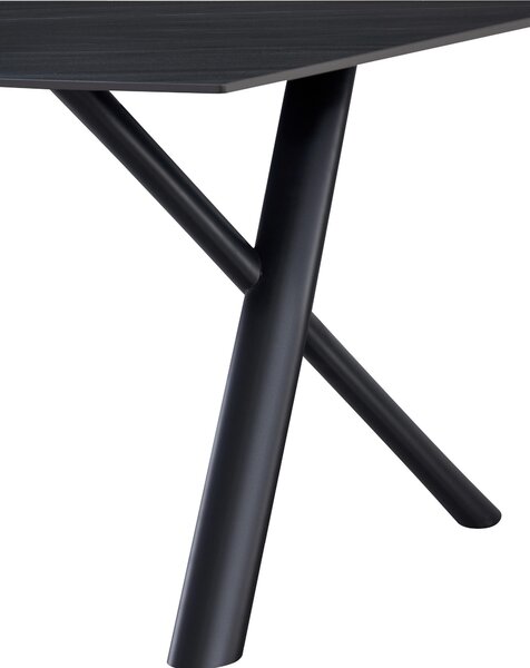 JEDÁLENSKÝ STÔL, čierna, tmavosivá, 180/90/76 cm Livetastic - Online Only jedálne, Online Only