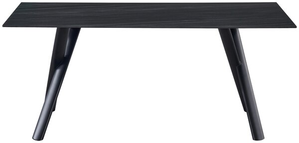 JEDÁLENSKÝ STÔL, čierna, tmavosivá, 180/90/76 cm Livetastic - Online Only jedálne, Online Only