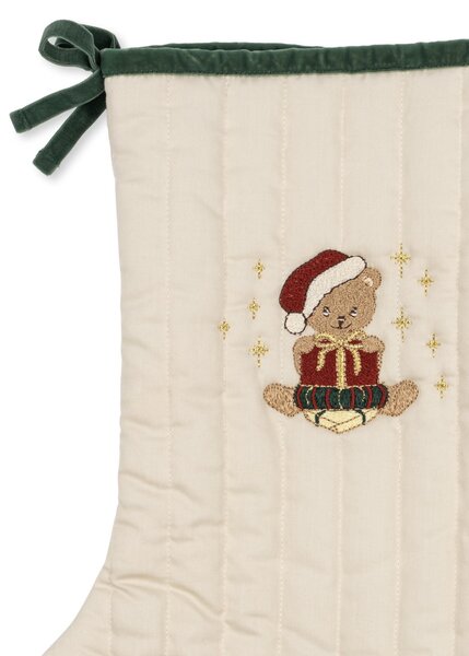 Vánoční punčocha s výšivkou Christmas Teddy