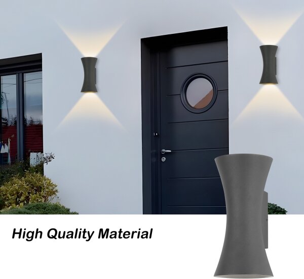 Brilagi - LED vonkajšie nástenné svietidlo BICON LED/10W/230V antracit IP44