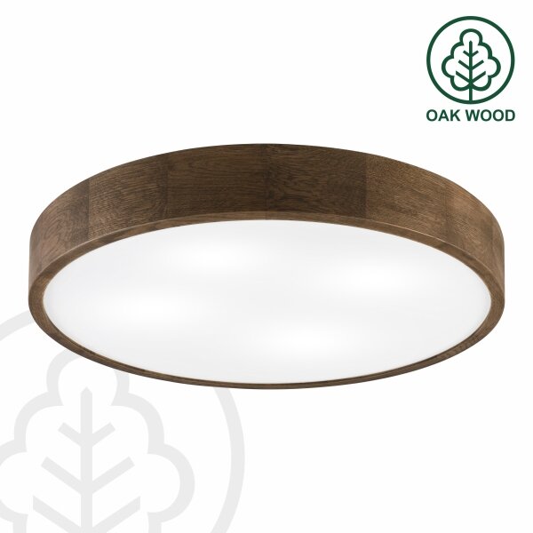 Brilagi - LED stropné svietidlo CARVALHO 4xE27/60W/230V, dub/orech, priemer 57,5 cm
