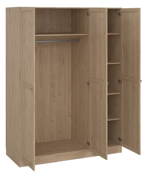 Šatníková skriňa v dekore duba v prírodnej farbe 147x200 cm Billund – Tvilum