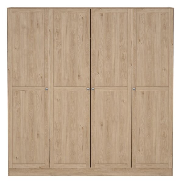 Šatníková skriňa v dekore duba v prírodnej farbe 195,5x200 cm Billund – Tvilum