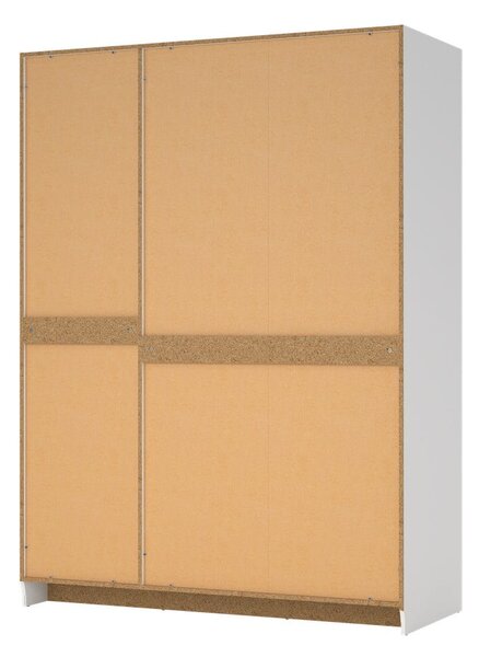 Biela šatníková skriňa 147x200 cm Billund – Tvilum