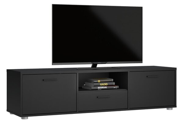 Čierny TV stolík 147x38 cm Media – Tvilum