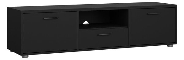 Čierny TV stolík 147x38 cm Media – Tvilum