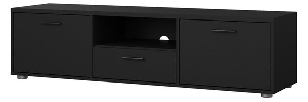 Čierny TV stolík 147x38 cm Media – Tvilum