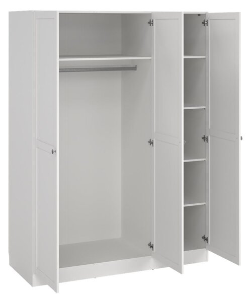 Biela šatníková skriňa 147x200 cm Billund – Tvilum