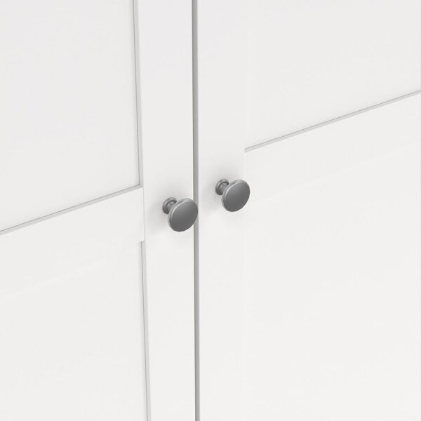 Biela šatníková skriňa 147x200 cm Billund – Tvilum