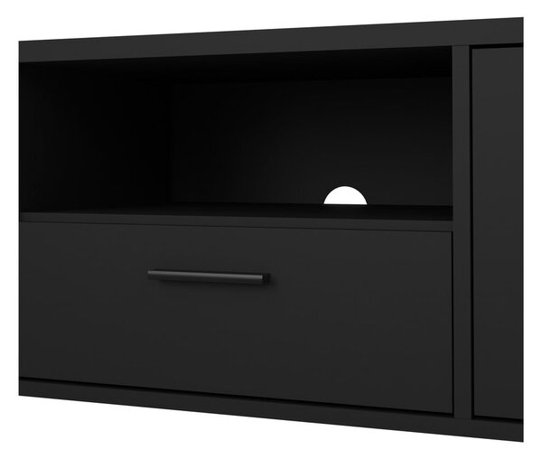 Čierny TV stolík 147x38 cm Media – Tvilum