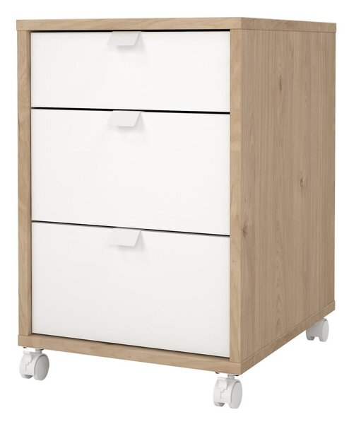 Skrinka v dekore duba v bielo-prírodnej farbe 41x61 cm Sign – Tvilum