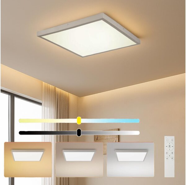 Brilagi - LED stmievateľné kúpeľňové svietidlo FRAME SMART LED/50W/230V 60x60 IP44 + diaľkový ovládač