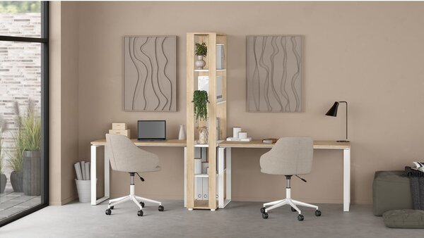 Pracovný stôl s doskou v dubovom dekore 60x150 cm Sign – Tvilum