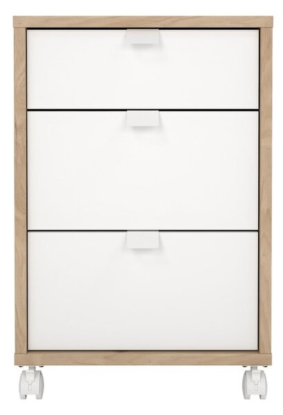 Skrinka v dekore duba v bielo-prírodnej farbe 41x61 cm Sign – Tvilum
