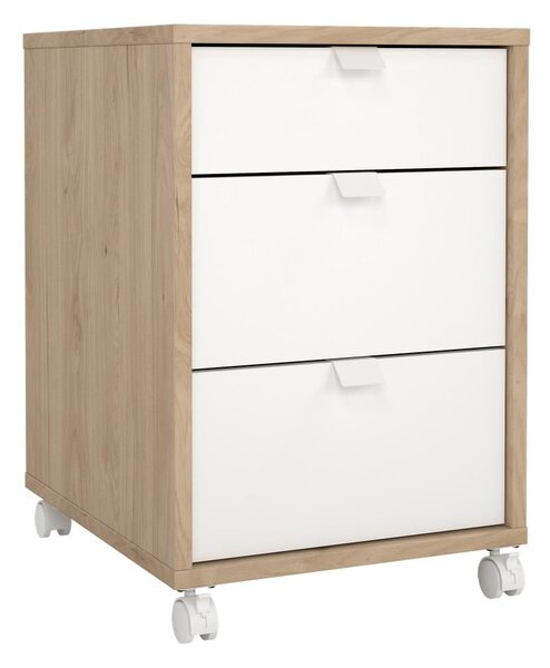 Skrinka v dekore duba v bielo-prírodnej farbe 41x61 cm Sign – Tvilum