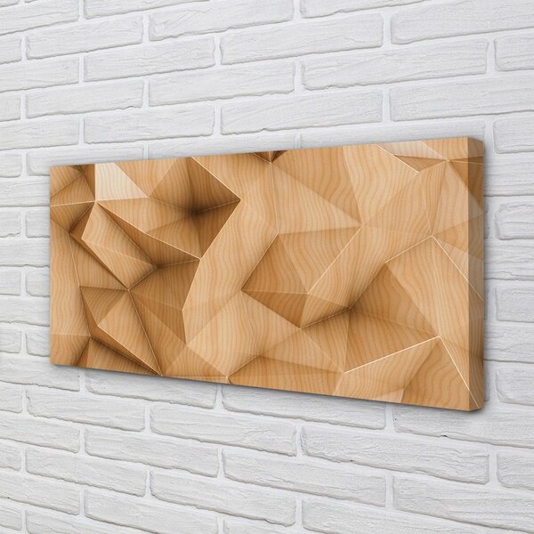 Obraz canvas Solid mozaika drevo 100x50 cm