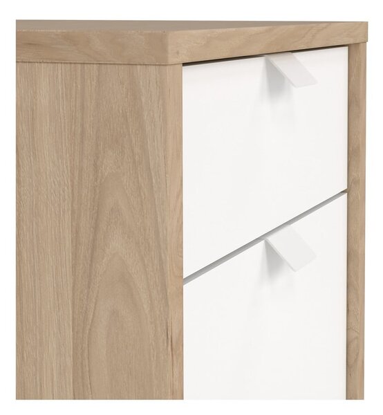 Skrinka v dekore duba v bielo-prírodnej farbe 41x61 cm Sign – Tvilum