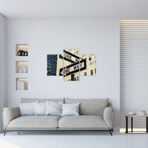 Obraz - New York ONE WAY (90x60 cm)