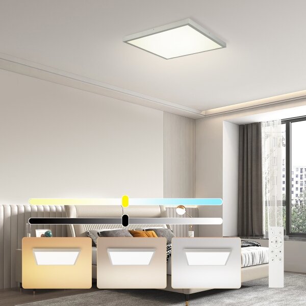 Brilagi - LED stmievateľné kúpeľňové svietidlo FRAME SMART LED/50W/230V 60x60 IP44 + diaľkový ovládač