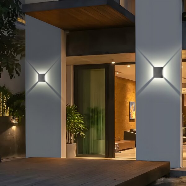Brilagi - LED exteriérové nástenné svietidlo QUADRAY LED/4W/230V antracitové IP65