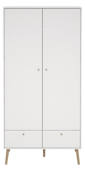 Biela šatníková skriňa 99x200 cm Bodo – Tvilum