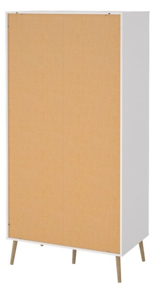 Biela šatníková skriňa 99x200 cm Bodo – Tvilum