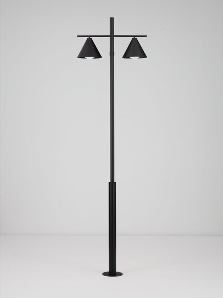 Vonkajšia stojaca lampa Orix čierna 2x12 W