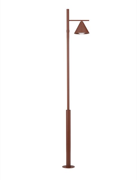 Vonkajšia stojaca lampa Orix kortenová 1x12 W