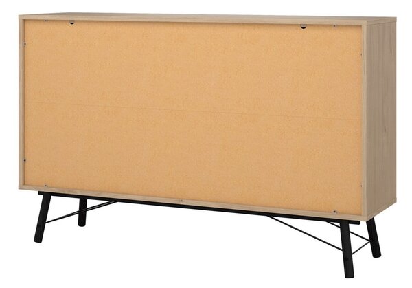 Nízka komoda v dekore duba v prírodnej farbe 153x95 cm Ry – Tvilum