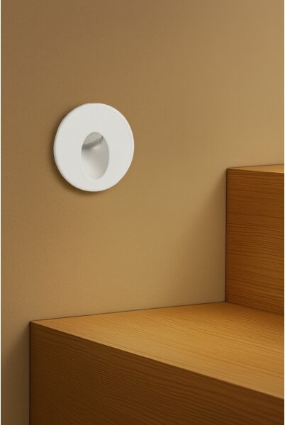 Brilagi - LED vonkajšie zapustené svietidlo STAIRDOT LED/2W/230V biele IP65 guľaté