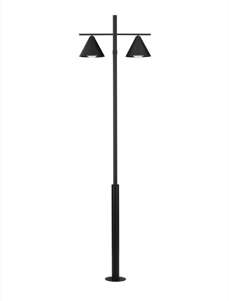Vonkajšia stojaca lampa Orix čierna 2x12 W