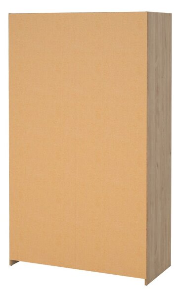 Bielo-béžová šatníková skriňa v dekore duba 105x180 cm Kit – Tvilum