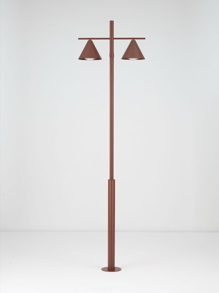 Vonkajšia stojaca lampa Orix kortenová 2x12 W