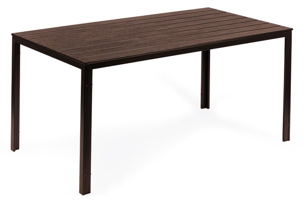 ModernHome Záhradný stôl 156 x 78 cm Hnedý