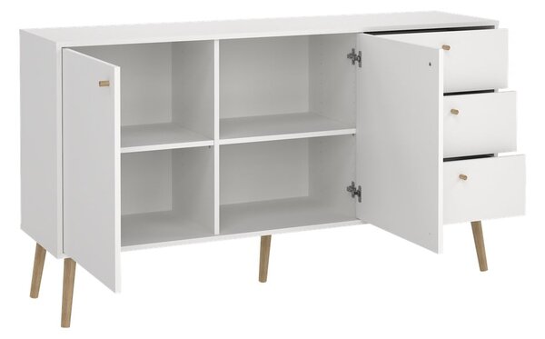 Biela nízka komoda 149x82 cm Bodo – Tvilum