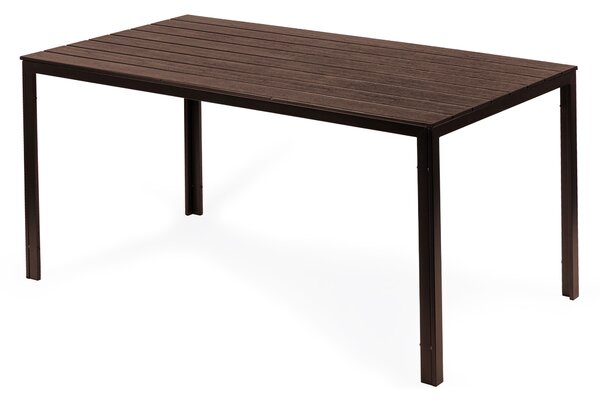 ModernHome Záhradný stôl 156 x 78 cm Hnedý