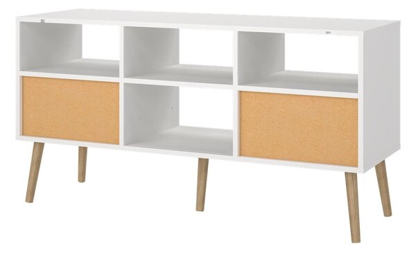 Biely TV stolík 117x61 cm Bodo – Tvilum