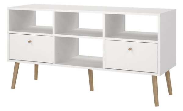 Biely TV stolík 117x61 cm Bodo – Tvilum