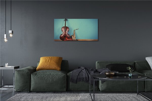 Obraz canvas husle rúrka 100x50 cm