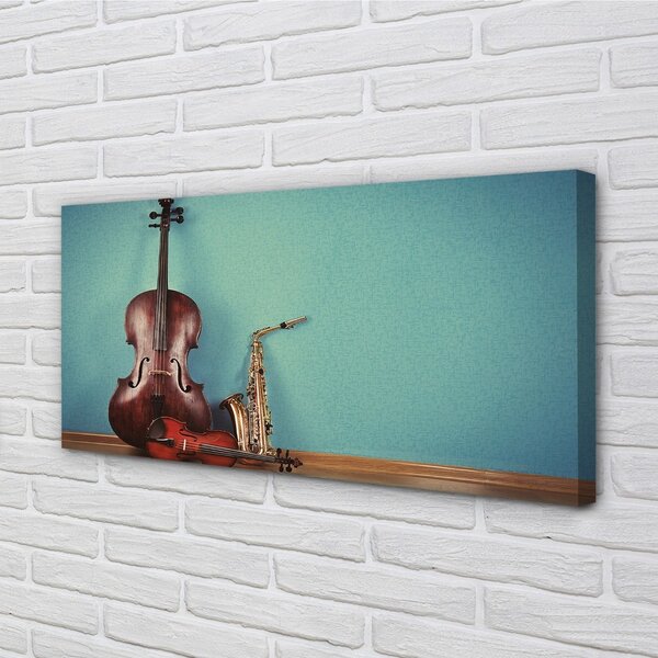 Obraz canvas husle rúrka 100x50 cm