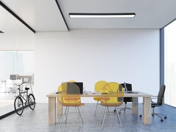 LED Stropné svietidlo LED/32W/230V 4000K 120x7 cm čierna