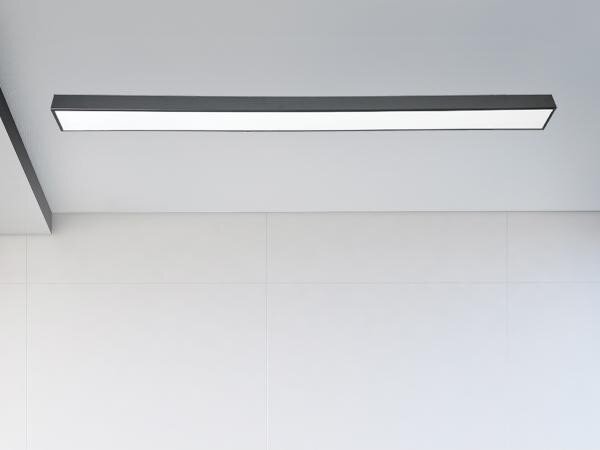 LED Stropné svietidlo LED/32W/230V 4000K 120x7 cm čierna