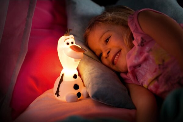 Philips 71768/08/16 - LED detská lampa DISNEY FROZEN OLAF LED/0,3W/2xAAA snehuliak