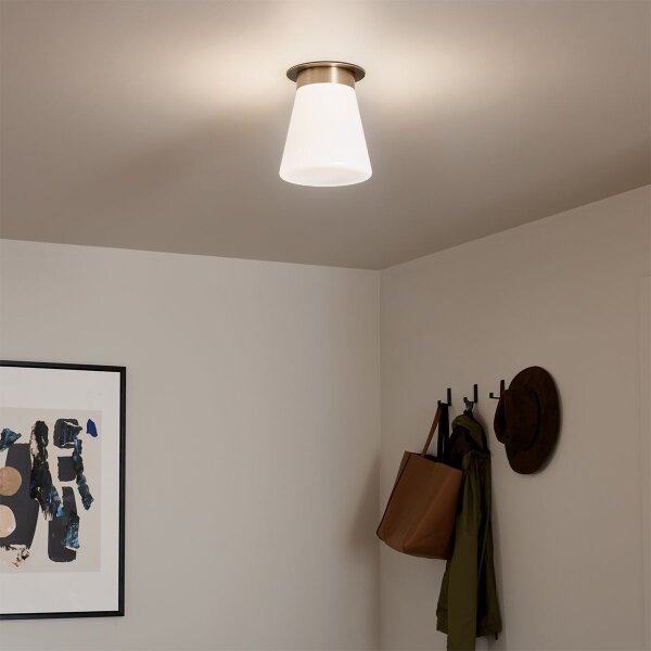 Kichler KL-ALBERS-F-T-CPZ-Stropné svietidlo ALBERS 1xE27/40W/230V, priemer 21,6 cm, bronz